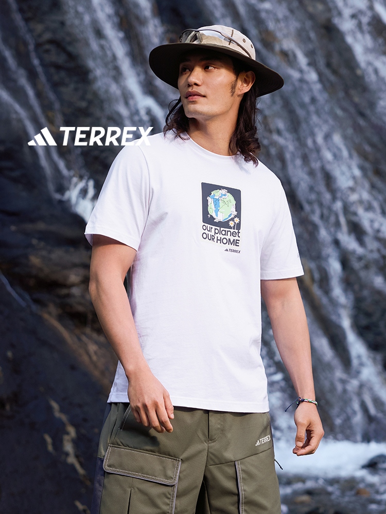40 代 ファッション メンズ 地球メッセージ アウトドアTシャツ