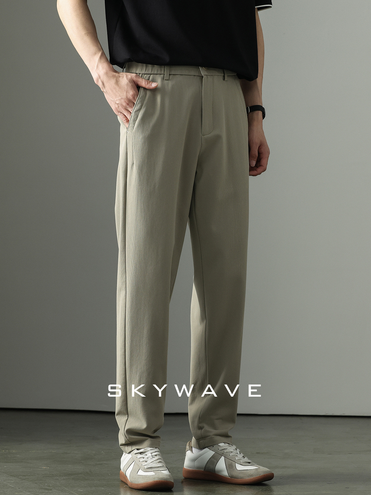 40 代 ファッション メンズ 大人の余裕 ストレートスラックス