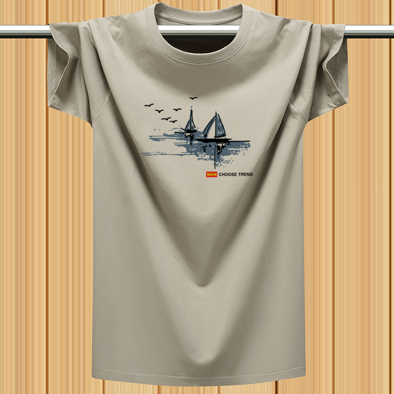 40 代 ファッション メンズ 山岳シルエット ロゴ入り半袖Tシャツ