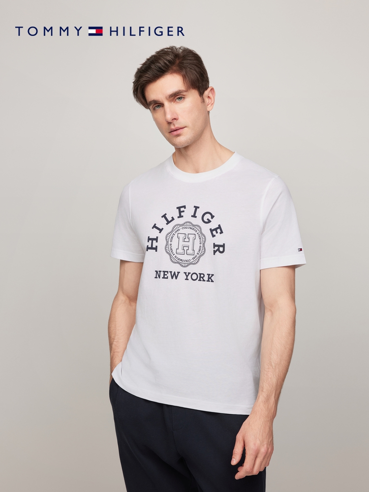 40 代 ファッション メンズ エレガントエンブレム 紳士の定番Tシャツ