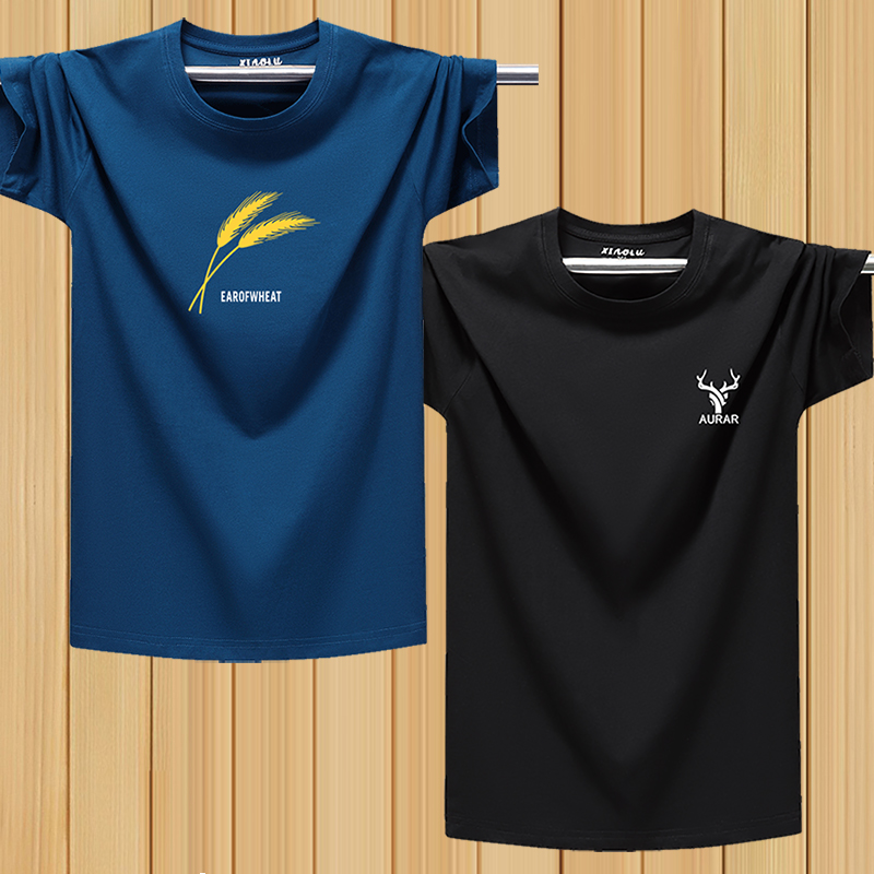 40 代 ファッション メンズ 山岳シルエット ロゴ入り半袖Tシャツ