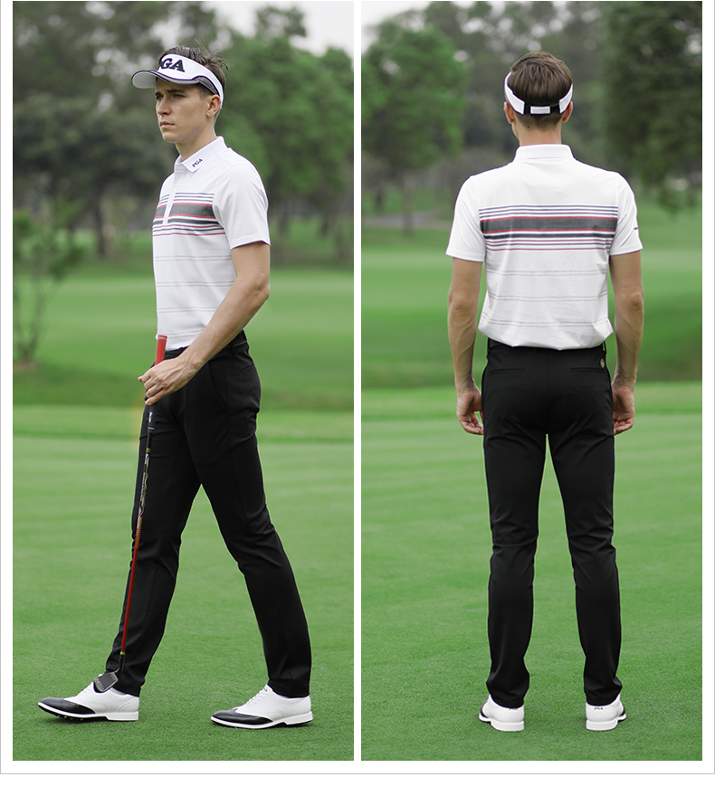 40 代 ファッション メンズ スポーティ ボーダー ポロシャツ