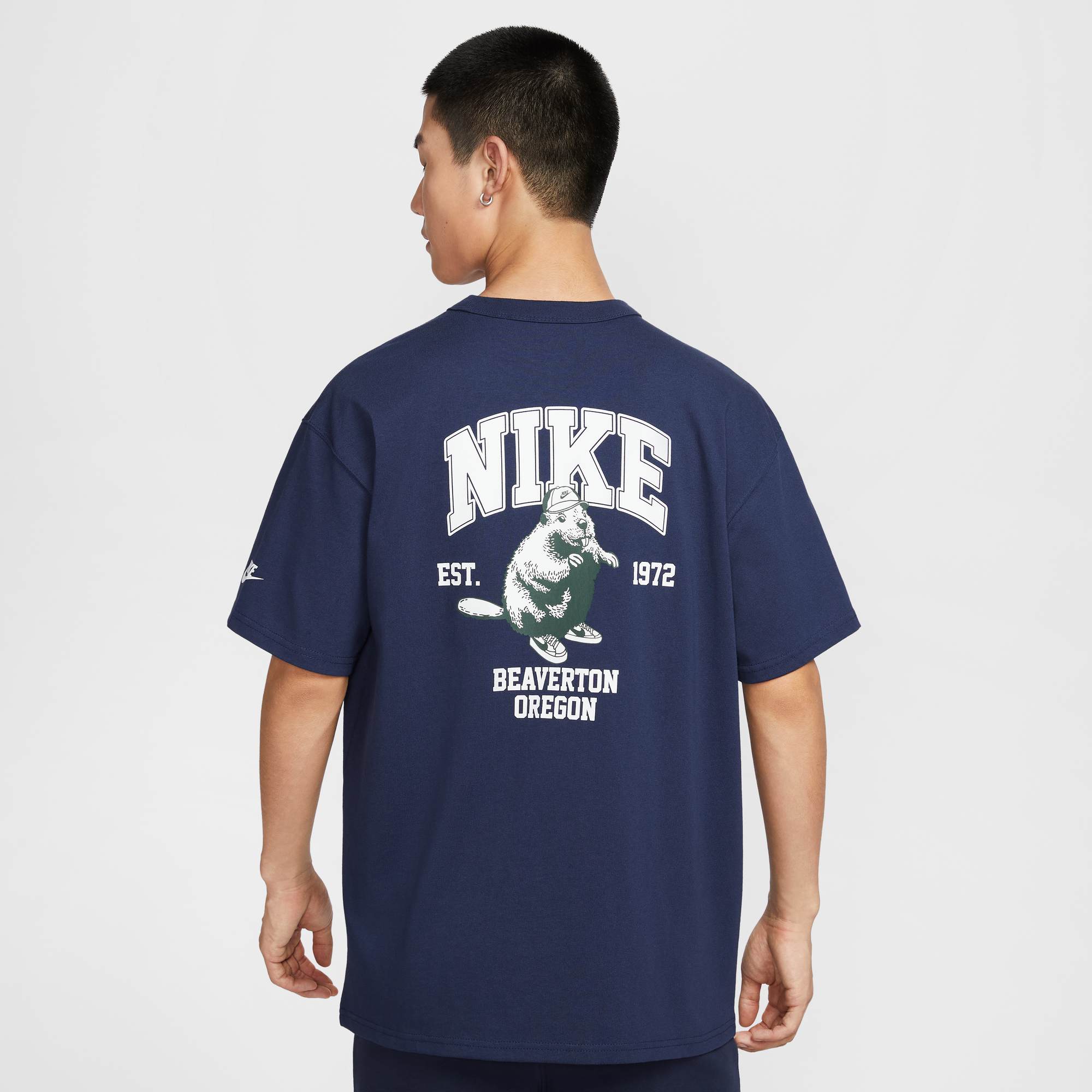 40 代 ファッション メンズ ビーバーデザイン ヴィンテージ風Tシャツ