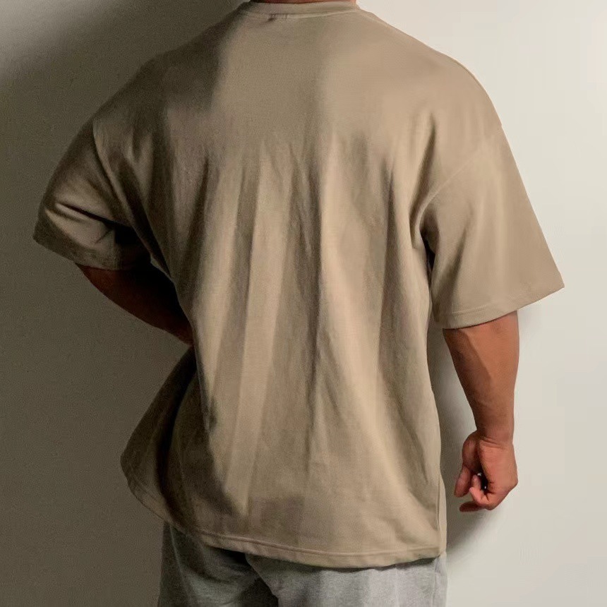 40 代 ファッション メンズ ゆったり着こなす B字ロゴ 半袖Tシャツ 全4色