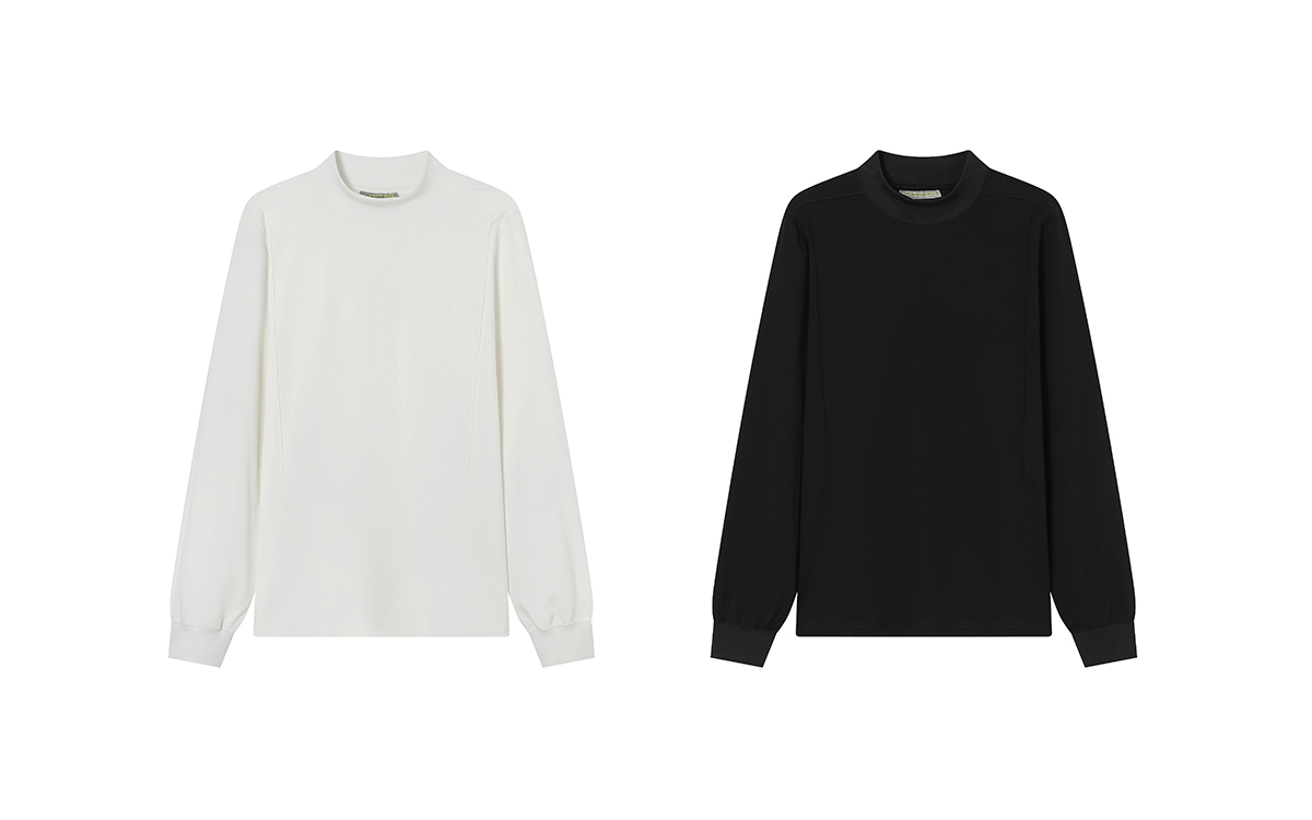 40 代 ファッション メンズ 洗練シンプル 立体縫製長袖Tシャツ