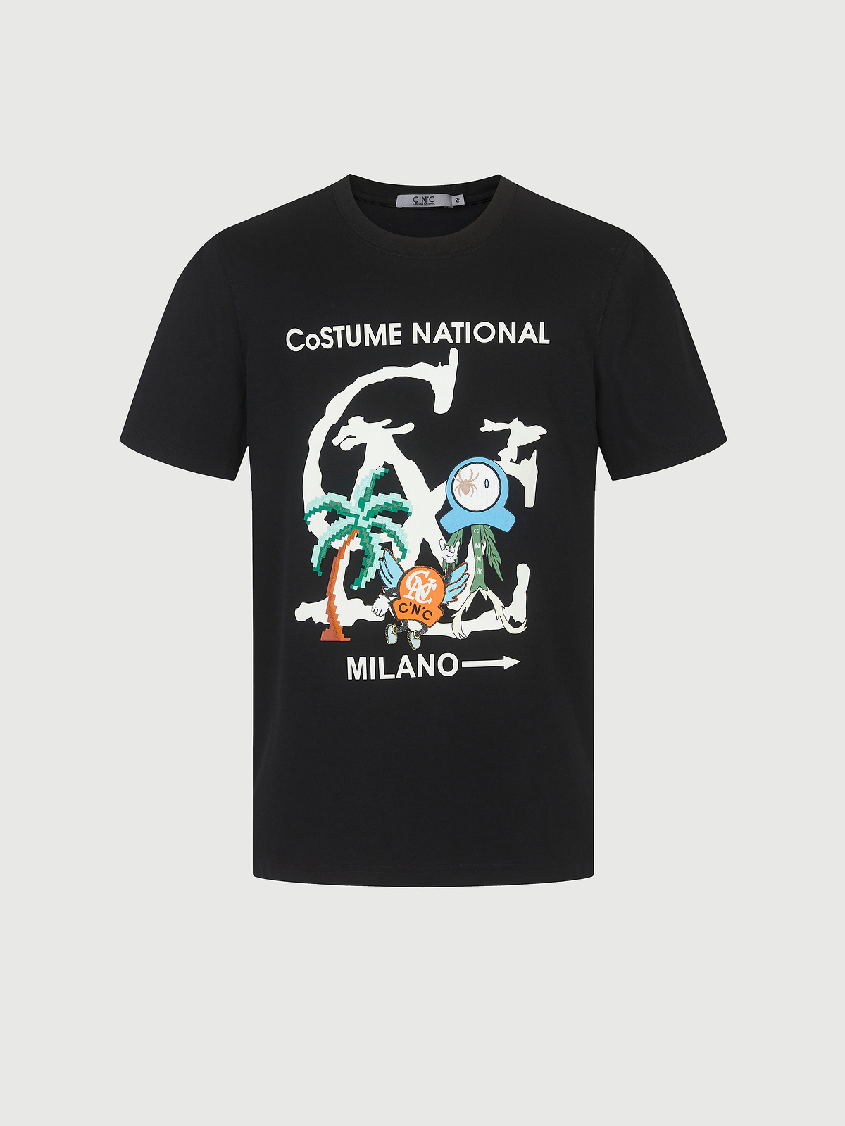 40 代 ファッション メンズ イタリア風グラフィックプリント半袖Ｔシャツ