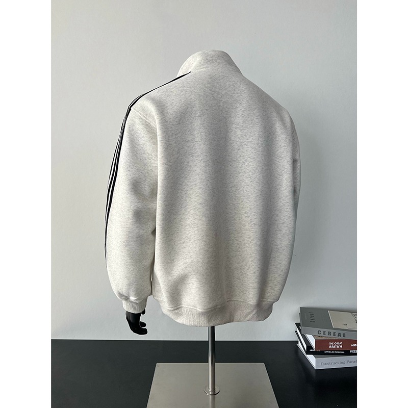 40 代 メンズ ファッション メンズ ジップアップ ジャージ ジャケット グレー