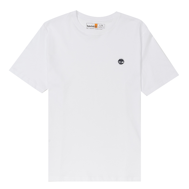 40 代 ファッション メンズ シンプル胸元刺繍入り上質Tシャツ