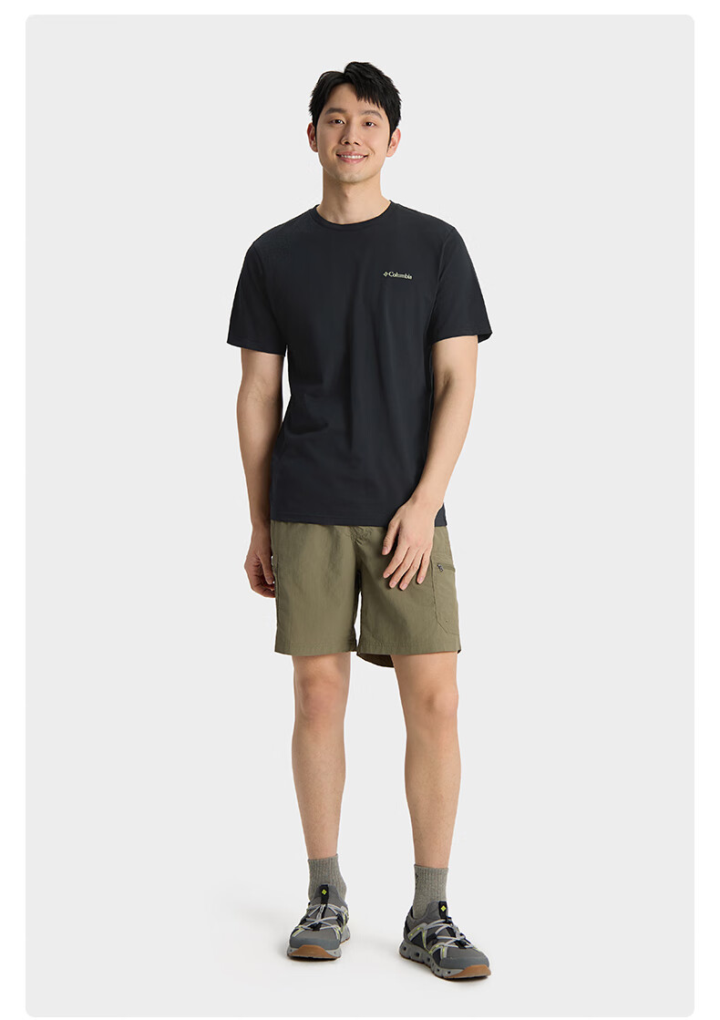 40 代 ファッション メンズ アウトドア感性 バックロゴ Tシャツ