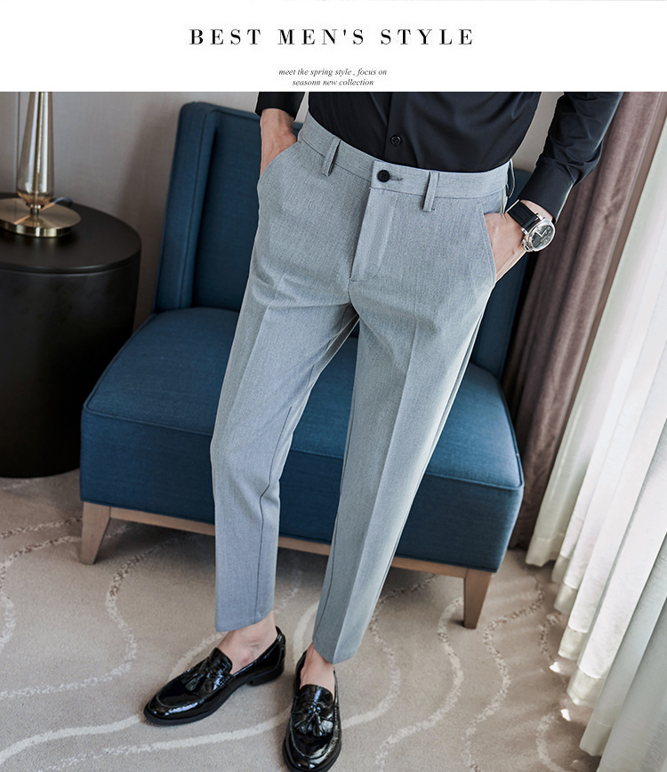 40 代 ファッション メンズ 洗練ストレートスラックス