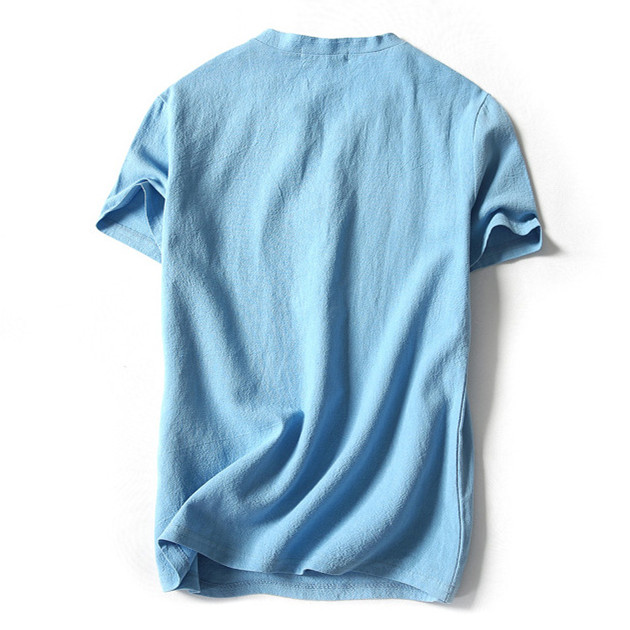 40 代 ファッション メンズ ヘンリーネック 半袖Tシャツ 大きいサイズ 夏 無地 カットソー