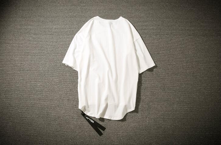 40 代 ファッション メンズ サイドジッパー ロング丈Tシャツ メンズ 夏 ゆったり