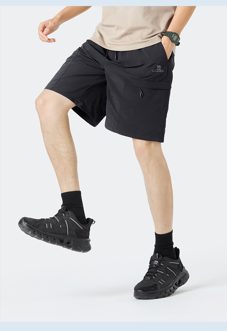 40 代 ファッション メンズ アウトドア機能性ハーフパンツ