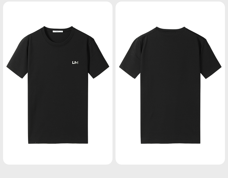 40 代 ファッション メンズ シンプル胸元ワンポイント半袖Tシャツ