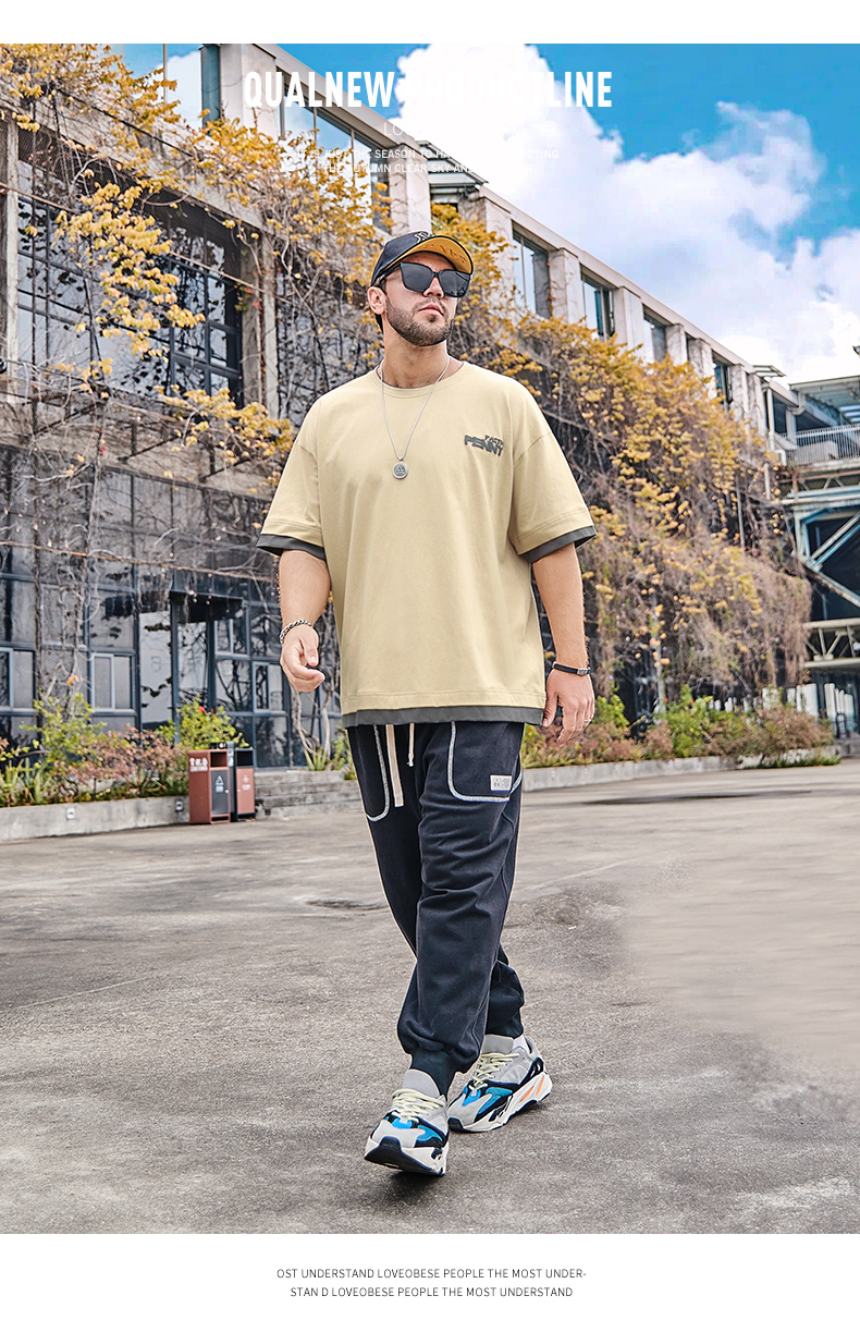 40 代 ファッション メンズ レイヤード風重ね着デザイン半袖Ｔシャツ