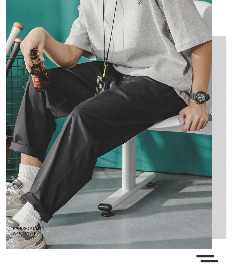 40 代 ファッション メンズ リラックスワイドテーパードパンツ