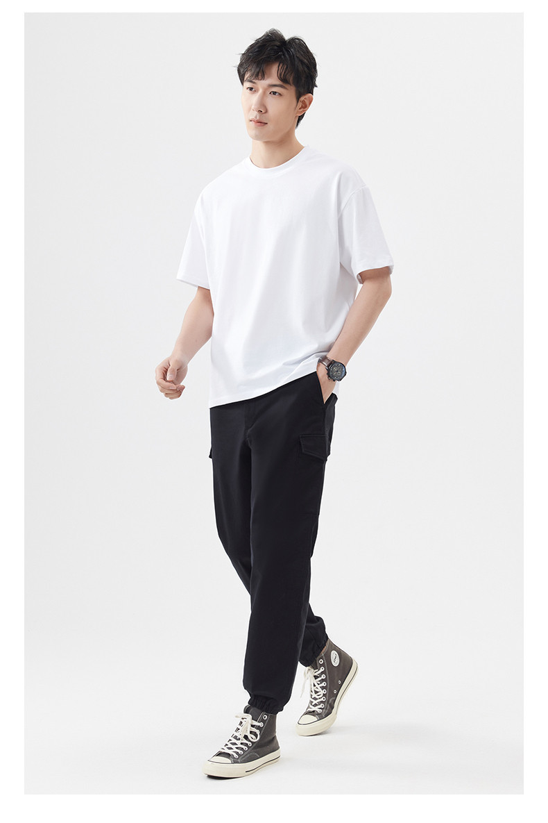 40 代 ファッション メンズ 洗練ゆったりシルエット半袖Tシャツ