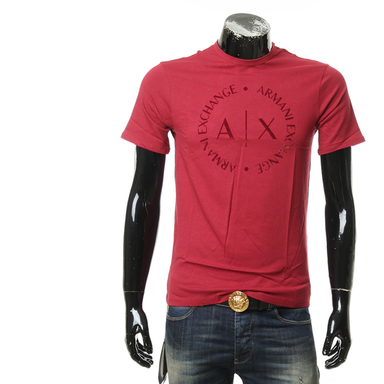 40 代 ファッション メンズ 円形ロゴ入り洗練半袖Tシャツ