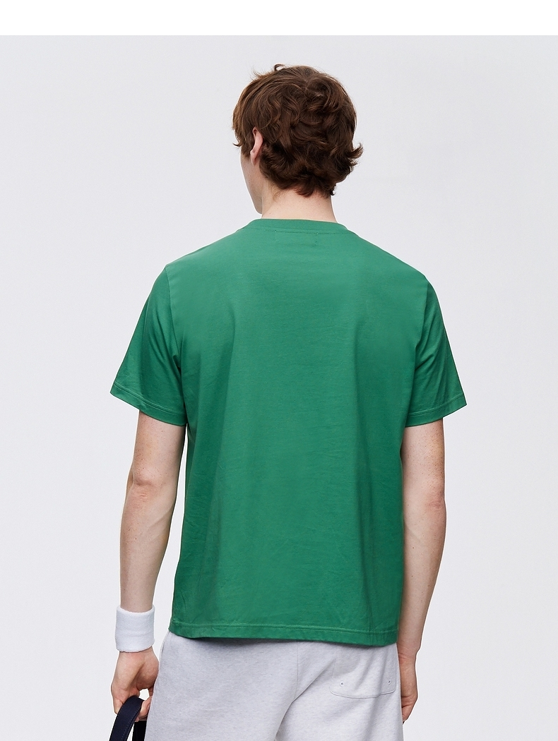 40 代 ファッション メンズ クマのテニスプレーヤー プリント Tシャツ