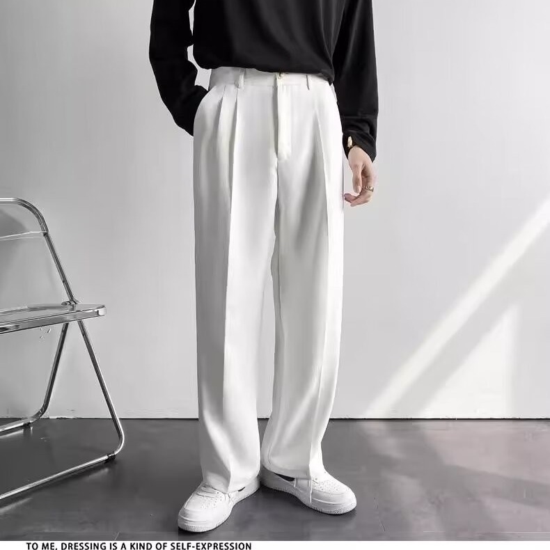 40 代 ファッション メンズ 【新作】大人のゆとりワイドパンツ 三色展開 M～3XL
