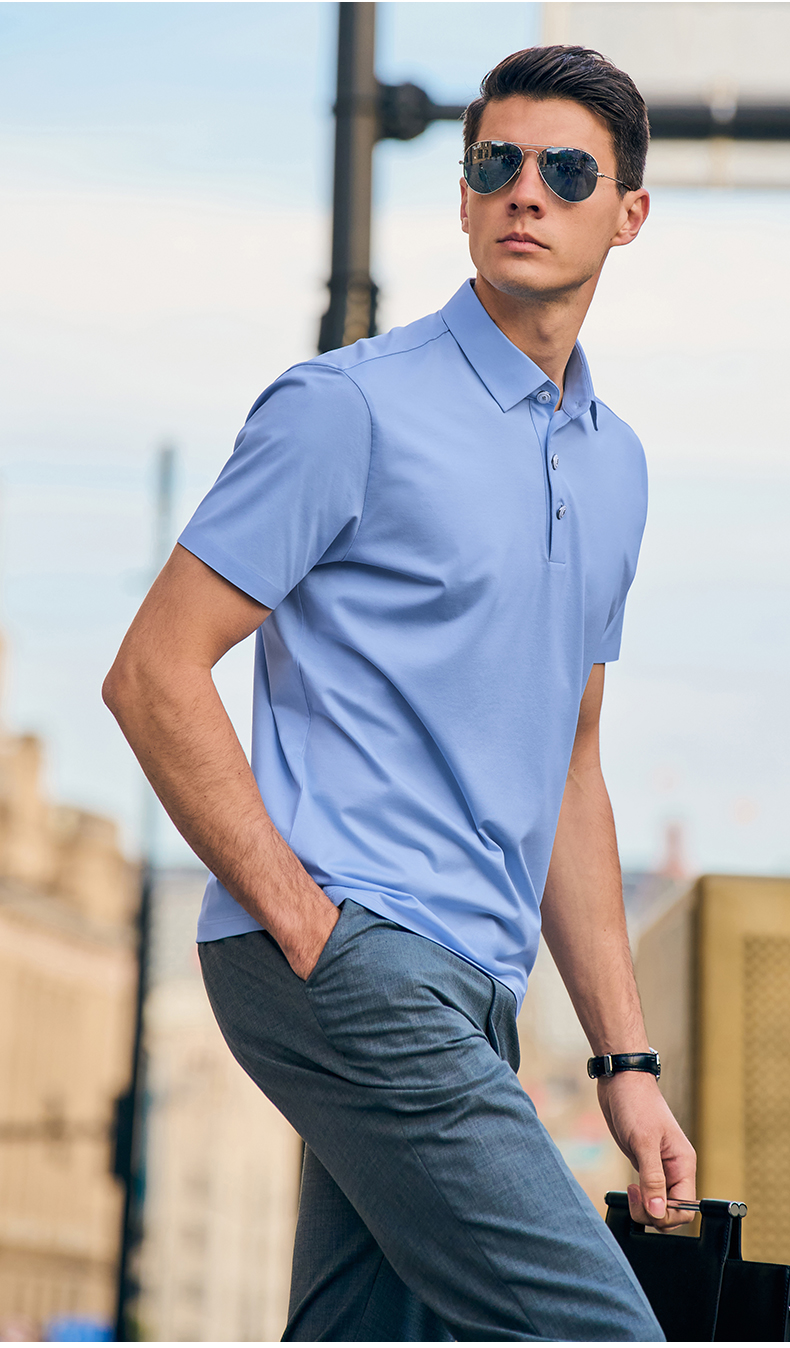 40 代 ファッション メンズ 大人の洗練ポロシャツ