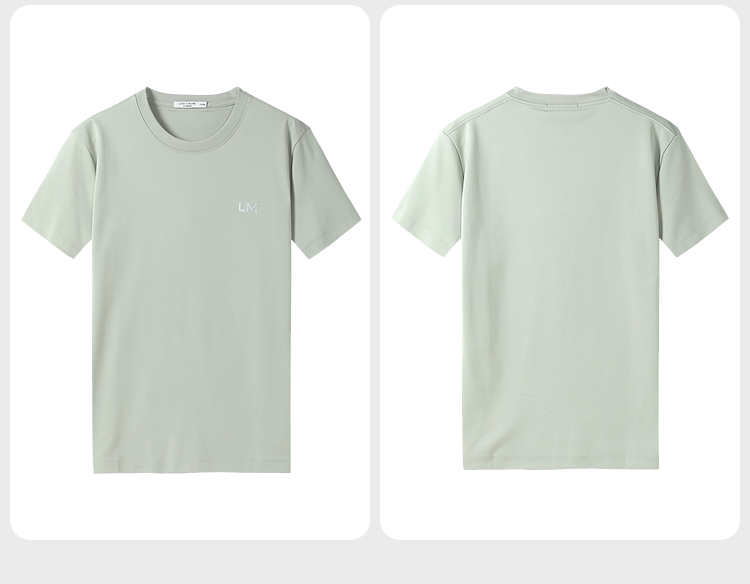 40 代 ファッション メンズ シンプル胸元ワンポイント半袖Tシャツ