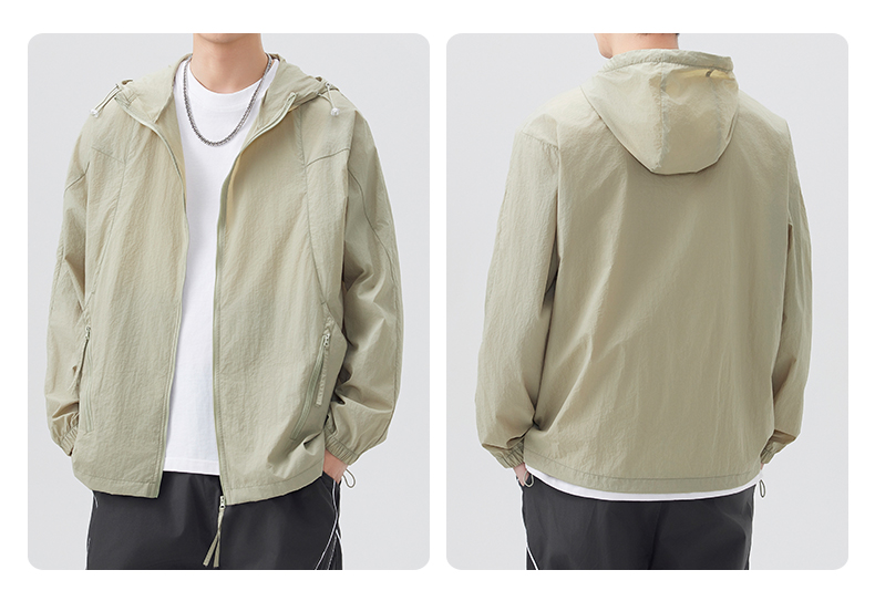 40 代 ファッション メンズ 軽やかフードジャケット