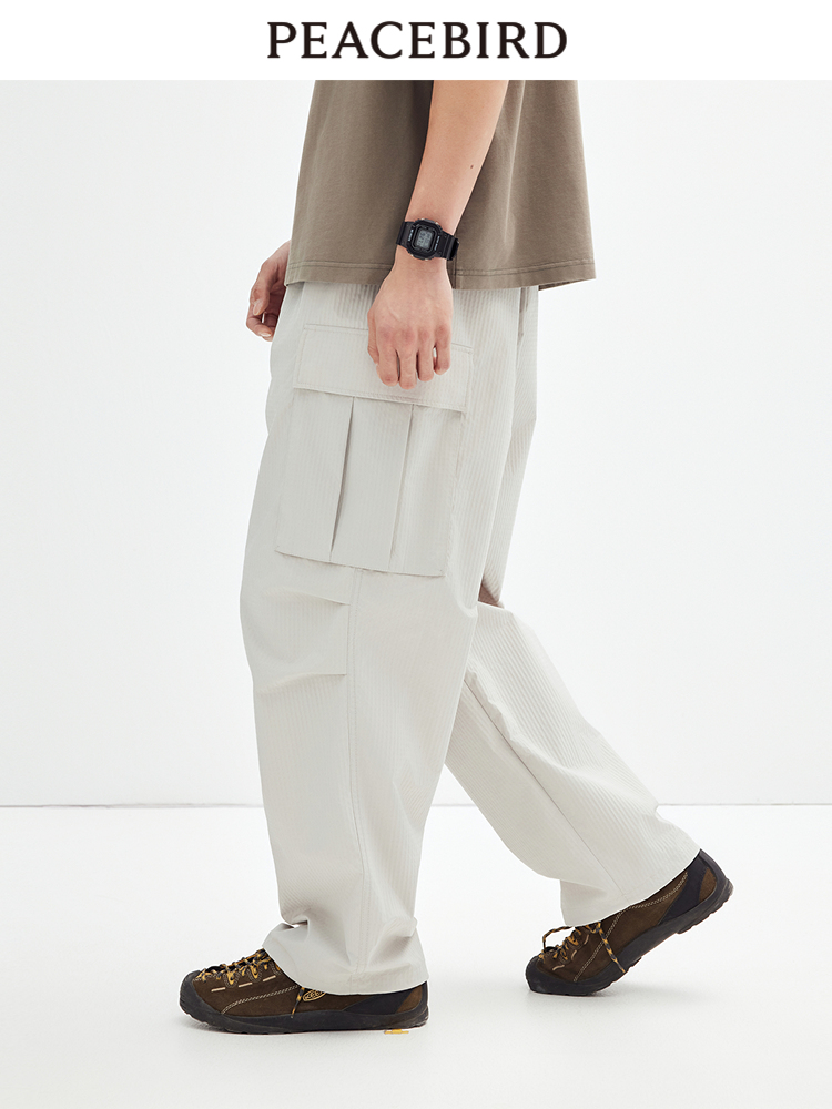 40 代 ファッション メンズ ワイドシルエット カーゴパンツ