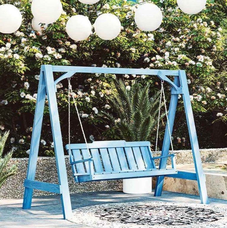アウトドアチェア 天空ゆらり 木製ブランコ椅子