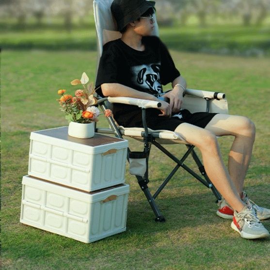 アウトドアチェア ゆったり座面 快適折りたたみ椅子