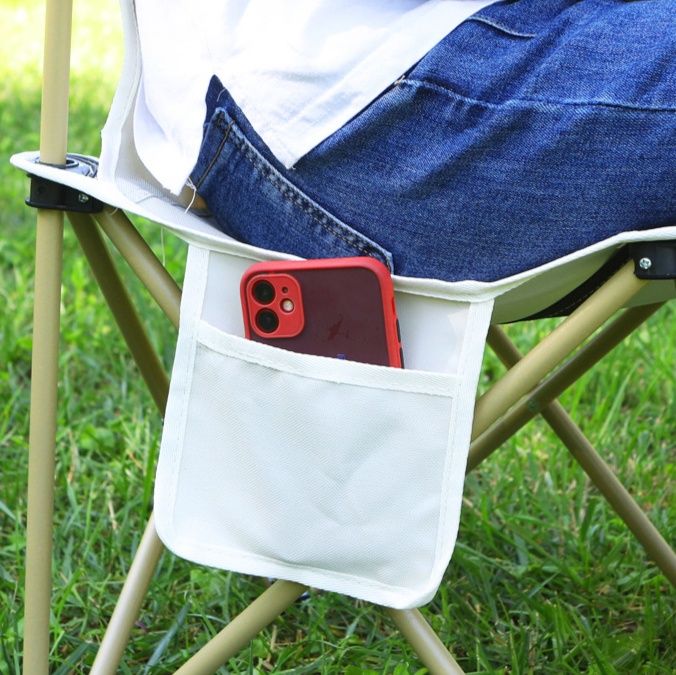 アウトドアチェア 背もたれ付き折りたたみ式軽量携帯コンパクト椅子