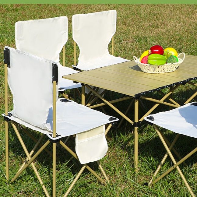 アウトドアチェア 軽量折りたたみ式背もたれ付きコンパクト携帯椅子