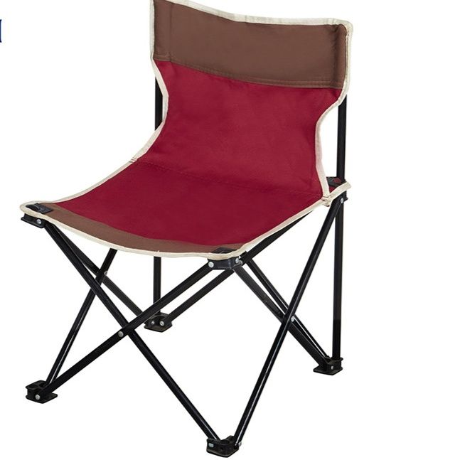 アウトドアチェア 軽量折りたたみ式背もたれ付きコンパクト携帯椅子