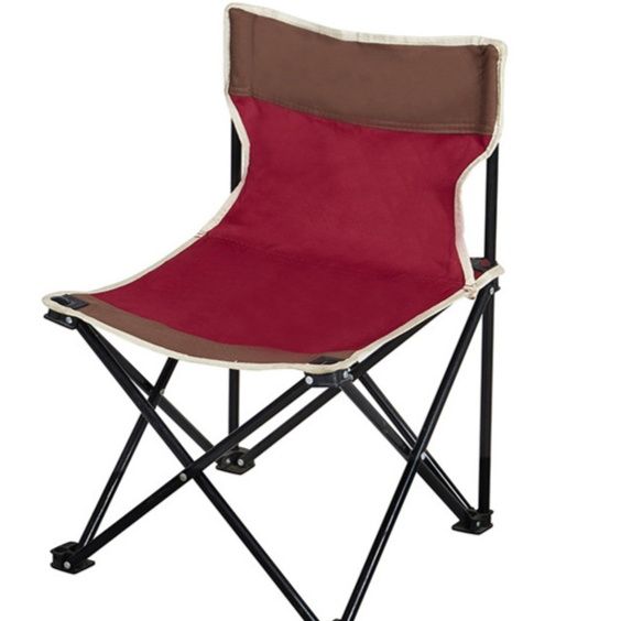 アウトドアチェア 軽量折りたたみ式背もたれ付きコンパクト携帯椅子