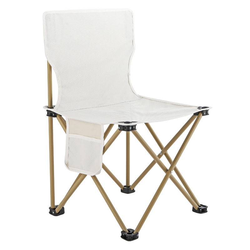 アウトドアチェア 背もたれ付き折りたたみ式軽量携帯コンパクト椅子