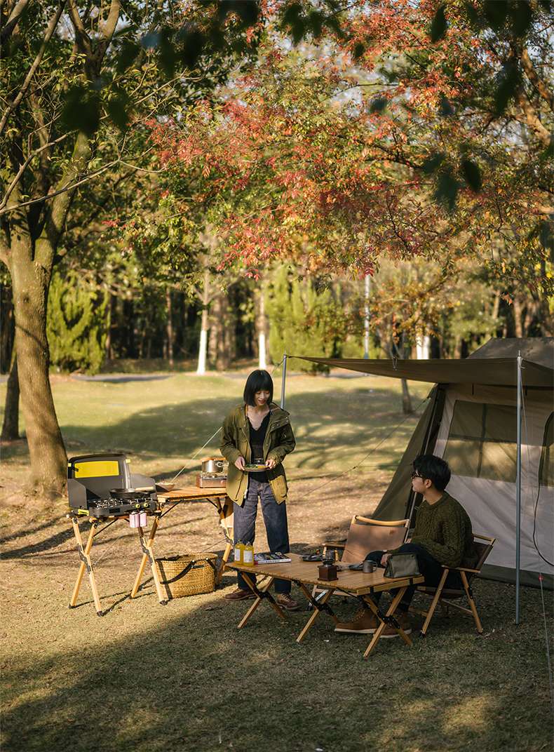 アウトドアテーブル 折り畳み式 キャンプ調理ステーション