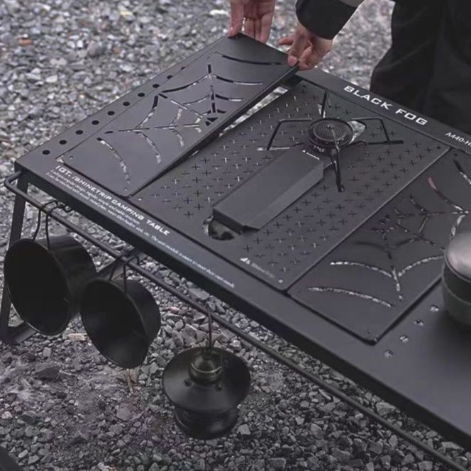 アウトドアテーブル 多機能野営調理台 折りたたみ式