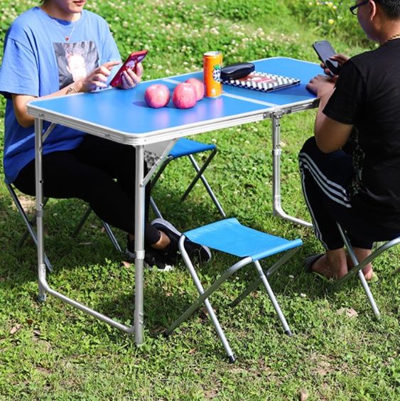 アウトドアテーブル 折りたたみ式軽量アルミフレーム　ローテーブル
