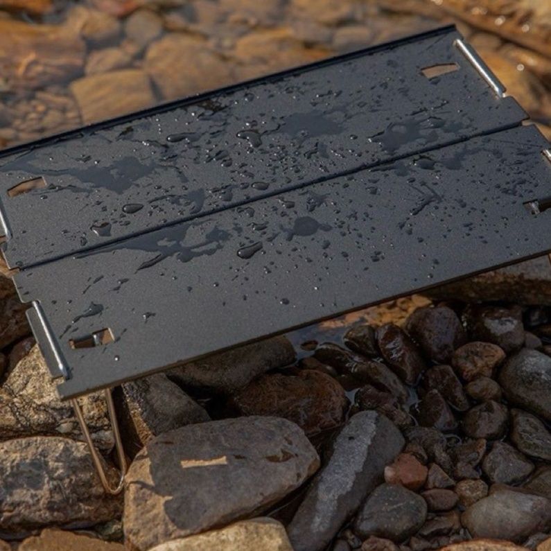 アウトドアテーブル 超軽量折りたたみ式金属製携帯用小型机　コンパクト