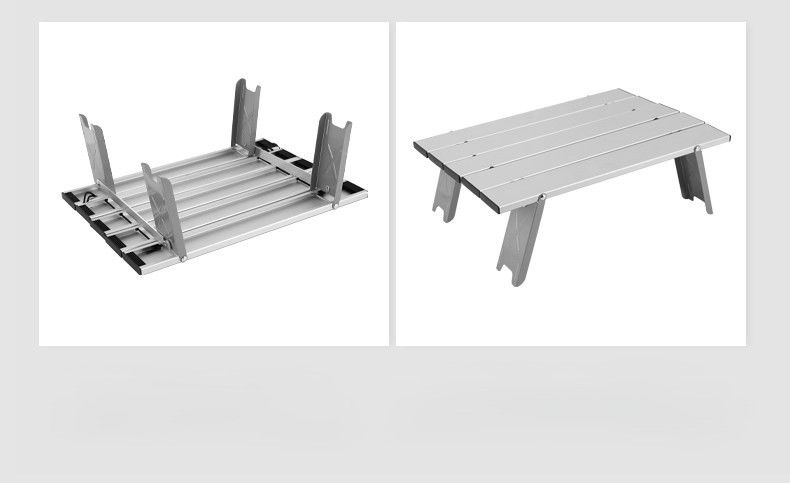 アウトドアテーブル 折りたたみ式軽量アルミ製ローテーブル