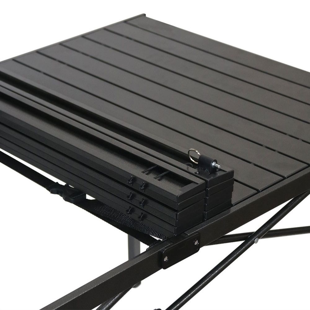 アウトドアテーブル 軽量大型ロールトップ式折りたたみアウトドアテーブル