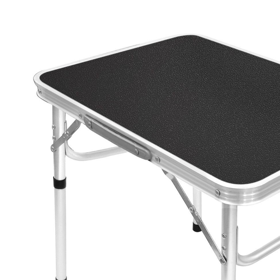 アウトドアテーブル 軽量折りたたみ式高さ調節機能付きサイドテーブル