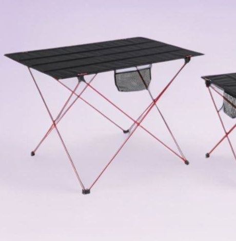 アウトドアテーブル 超軽量アルミ製収納袋付き折りたたみテーブル