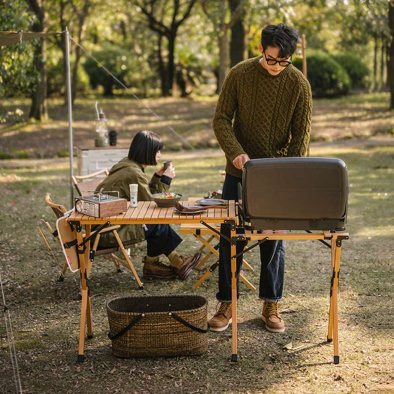 アウトドアテーブル 折り畳み式 キャンプ調理ステーション