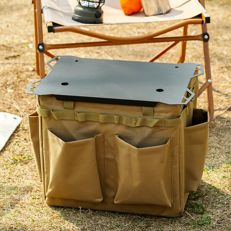 アウトドアテーブル 収納袋一体型折りたたみ式　コンパクト