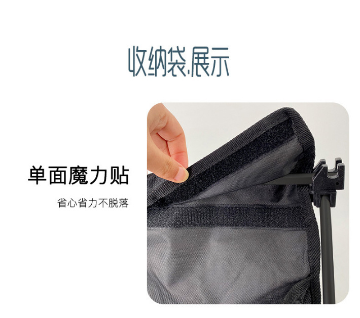 アウトドアテーブル 折りたたみ式収納ポケット付きアルミ製軽量サイドテーブル