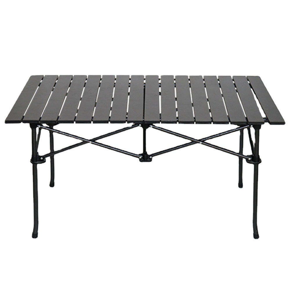 アウトドアテーブル 軽量大型ロールトップ式折りたたみアウトドアテーブル
