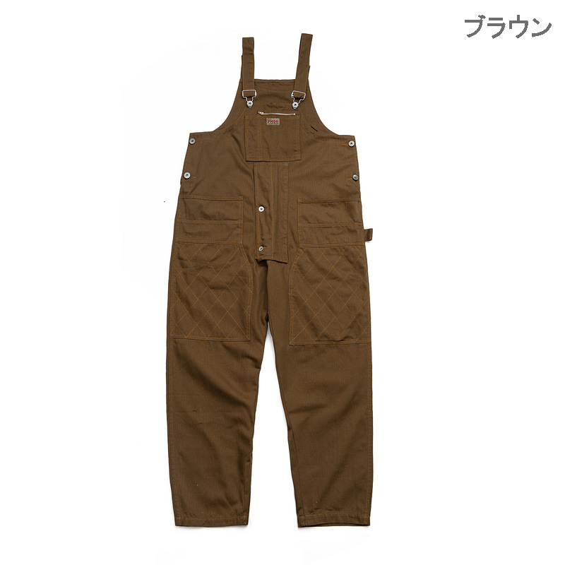 オーバーオール 男女兼用 サロペット つなぎ服 全4色展開