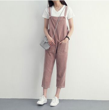 レディース コーデュロイ オーバーオール 2色展開