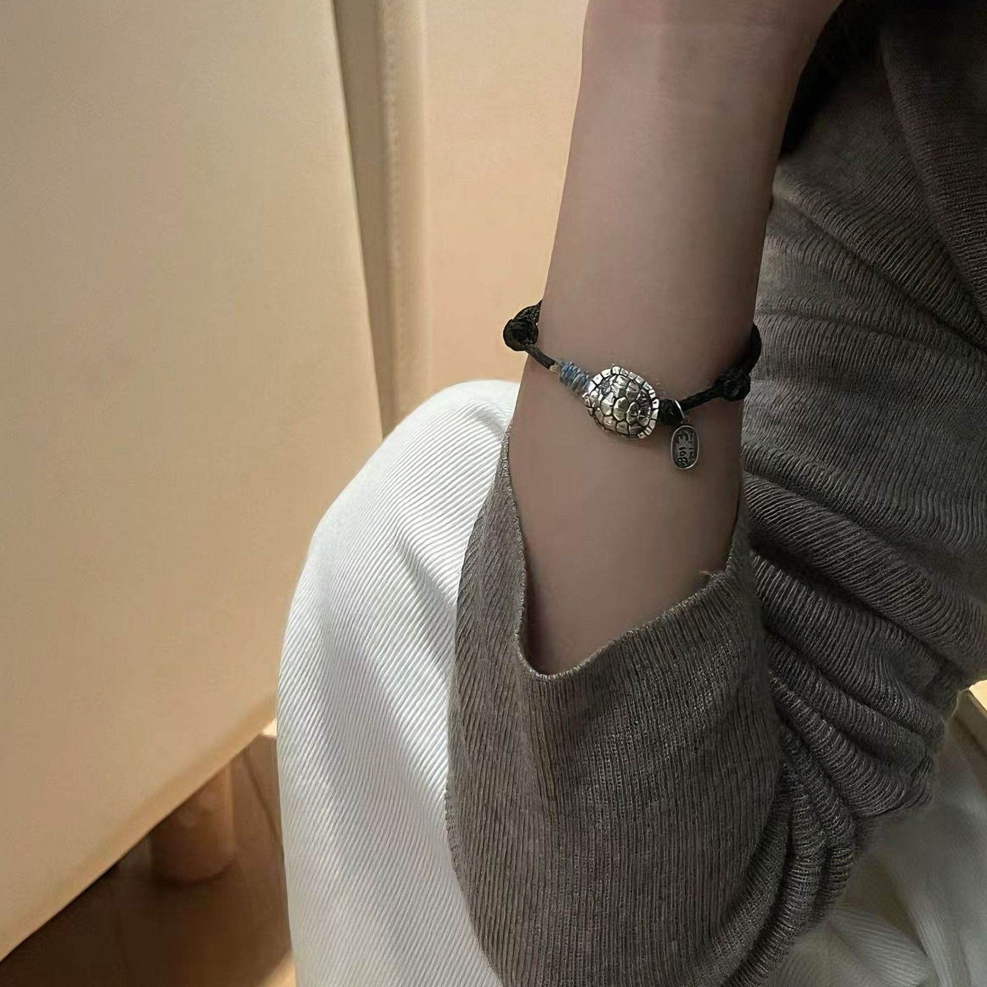 ブレスレットペア 縁結び亀守護ブレスレット